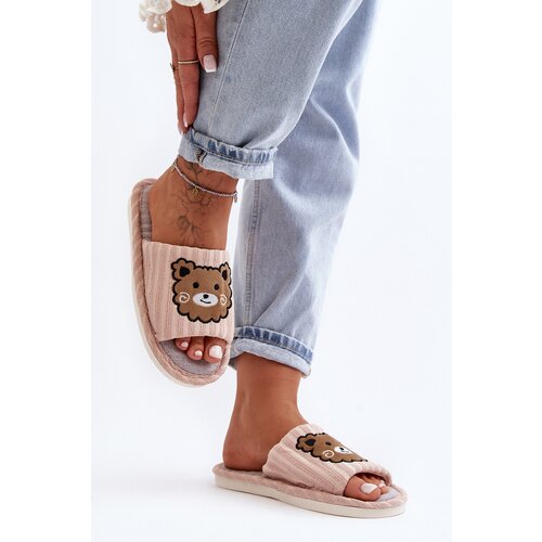 Boto Women's Beige Slippers with Bear Demare Cijene