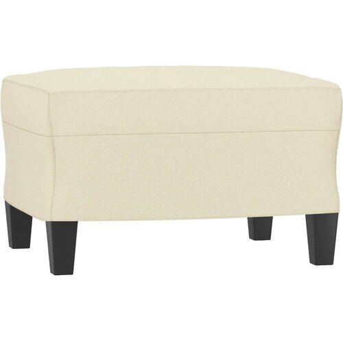 VidaXL 3-dijelni set sofa s jastucima krem od umjetne kože Slike