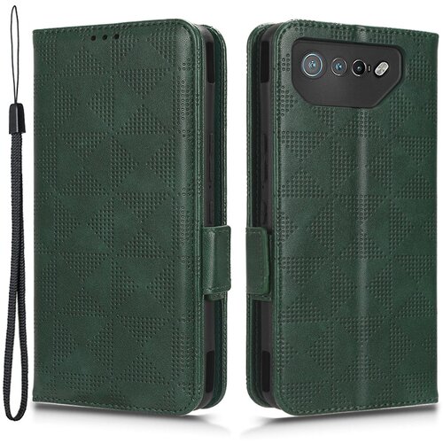 INORCO Za telefon Asus ROG Phone 7 5G torbica za denarnico za mobilni telefon iz PU usnja, natisnjen trikotnik, stojalo, (22033018) Slike