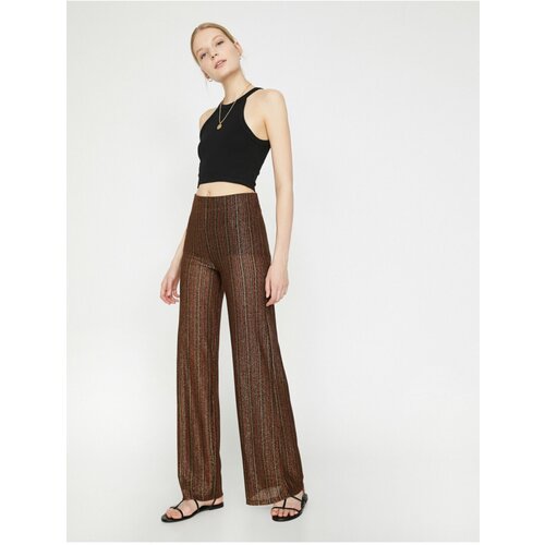 Koton Pants - Brown - Wide leg Cijene