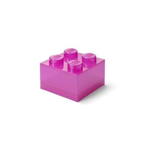 Lego kutija za odlaganje sa poklopcem (4): Svetlucavo roze Cene
