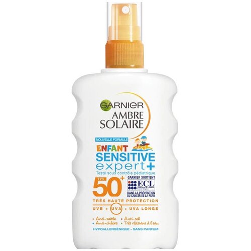 Garnier Ambre Solaire Sprej za zaštitu od sunca za decu Sensitive SPF 50+, 200ml Cene
