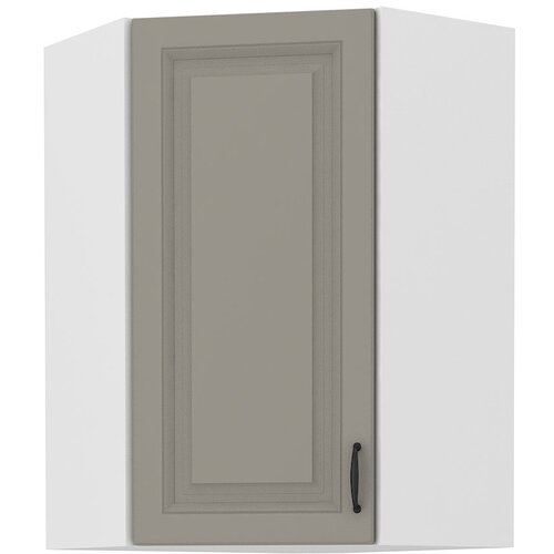 Stolarz-Lempert Zgornja kotna omara Stilo - сlaygrey/bela - 58,5x58,5 cm GN-90 1F Slike