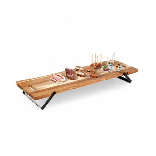 Vilde 139204 - drvena daska za serviranje sa nogarima 67, 5 x 19,5 x 7,5cm Slike