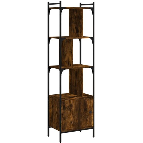  Regal za knjige s vratima boja hrasta 44,5x30x154,5 cm drveni Slike