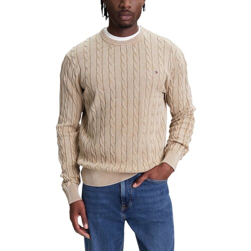 Tommy Hilfiger Puloverji CLASSIC CABLE GMD C MW0MW39524 Bež Slike