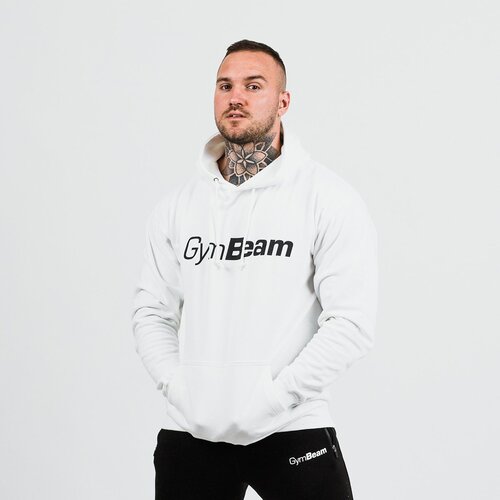 GymBeam Duks PRO Hoodie White L Cene