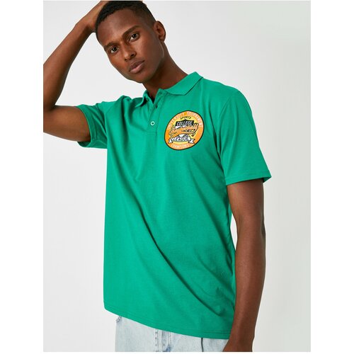 Koton Polo T-shirt - Green - Regular Slike