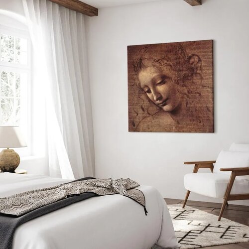  Slika - Leonardo da Vinci &amp;ndash; Head of a Young Woman (Leda) 40x40 Standard Slike