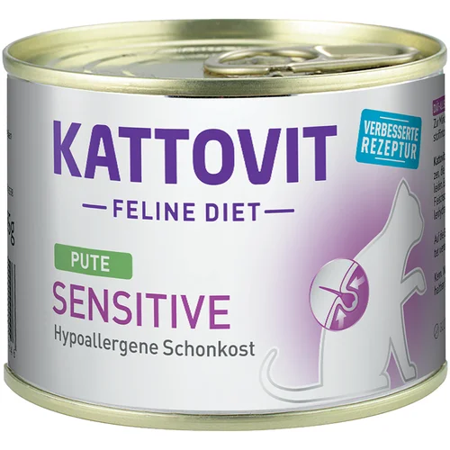 Kattovit Sensitive 6 x 175 g - puretina 6 x 185 g