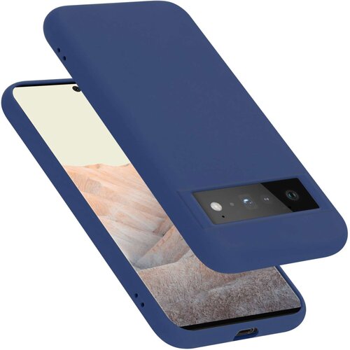 Cadorabo Ohi&scaron;je je združljivo z Google PIXEL 6 PRO in tekoča modra - Za&scaron;čitni ovitek iz prožnega silikona TPU, (20860550) Cene