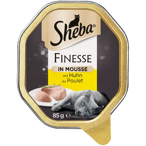 Sheba Mega pakiranje zdjelice 44 x 85 g - Mousse s piletinom