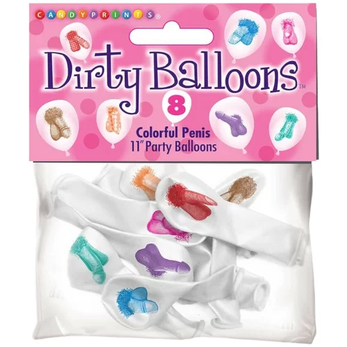 CANDYPRINTS Dirty Balloons - baloni s uzorkom penisa (7 kom)