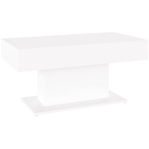 Maison Chic Klubska mizica - kavna mizica - Nizka mizica bela 96x50x45 cm iverna plo&amp;scaron;ča, (21753790) Slike
