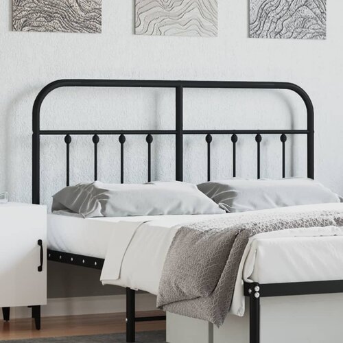 vidaXL Metalno uzglavlje crno 135 cm Cene