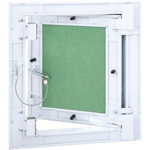 vidaXL Pristupni panel Zelena, Srebrna Aluminij, Gips 300 x 300 x 12.5 mm Cijene