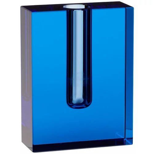Hübsch Modra steklena vaza Sena, višina 12 cm