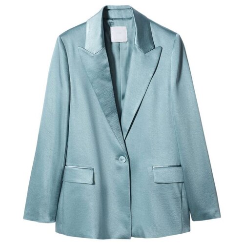 Mango Blazer &amp;#039;Nicole&amp;#039; pastelno modra Slike