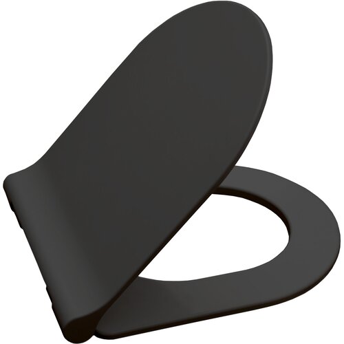 Kappa d shape slim black wc daska soft close take off Cene