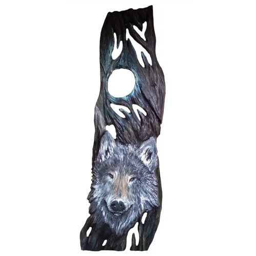  Drvena slika Wolf H Slike