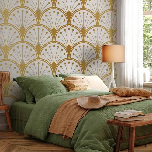  Foto tapeta - Gold and Marble Art Deco-inspired Pattern 450x315 Premium Slike