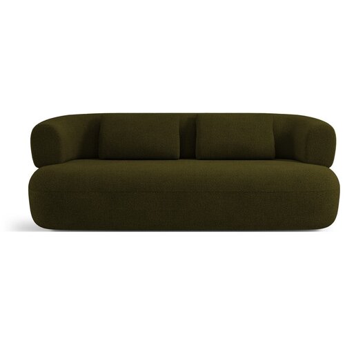 Micadoni Zelena sedežna garnitura iz tkanine bouclé 178 cm Jenny – Home Cene