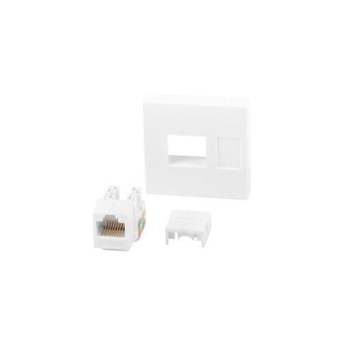Lanberg Conector Keystone RJ45 Cat.6a UTP Parid 45x45 Blanco, (20754629) Cene