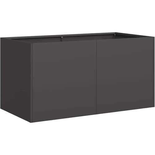 Maison Chic Cvetlični Lonec - Cvetlično korito Black 80x40x40 cm Hladno valjano jeklo, (21789486) Cene