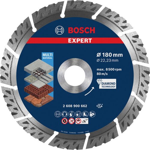 Bosch EXPERT MultiMaterial dijamantska rezna ploča od 180 x 22,23 x 2,4 x 12 mm 2608900662 Cene