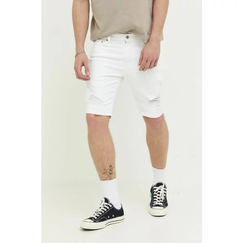 Hollister Co. Traper kratke hlače za muškarce, boja: bijela
