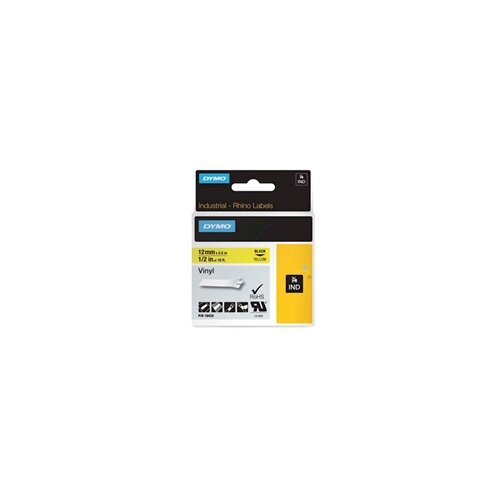 Dymo Traka Rhino Vinyl 18432, 12 mm / 5.5 m (crna/žuta), original Cijene