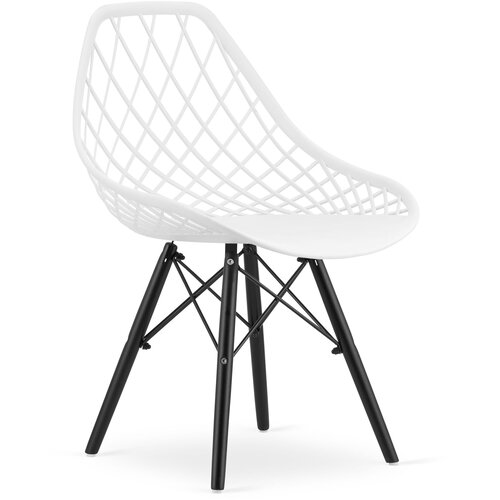 Brandless SAKAI stol - bele/črne noge x 1, (22030632) Slike