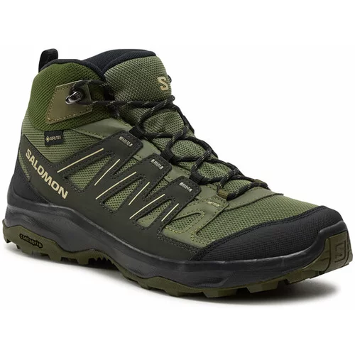 Salomon Trekking čevlji Grivola Mid Gore-Tex L47606400 Zelena