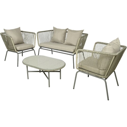 Dekordom baštenski set 4/1 Dvosed, stolica 2pcs i stočić 9899109 KMG Cene