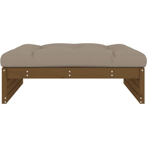  Vrtni tabure boja meda 120 x 80 cm od masivne borovine Smeđa Slike