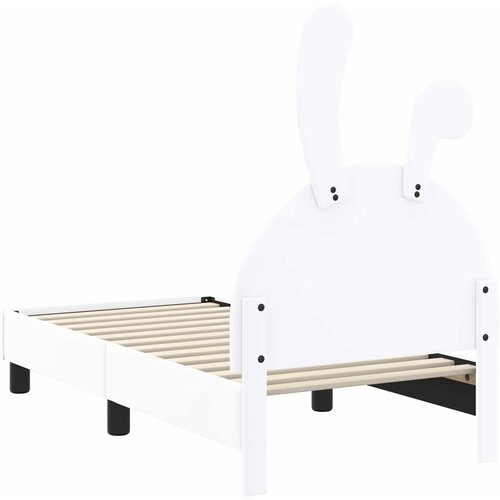  Okvir kreveta za malu djecu s naslonom Bijelo 70 x 140 cm PU Slike