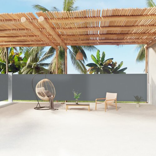 VidaXL zložljiva stranska tenda antracitna 160x1200 cm Slike