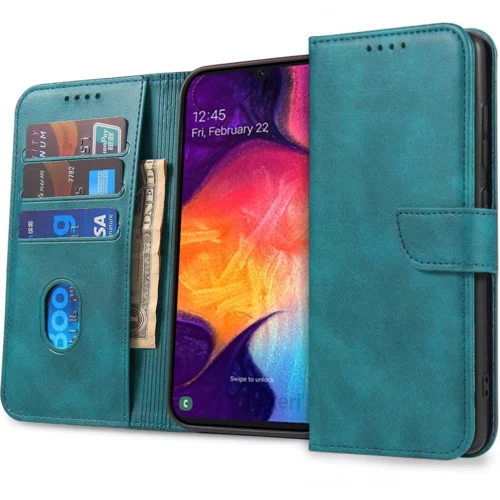 Onasi Wallet denarnica usnjena preklopna torbica Xiaomi 13T / Xiaomi 13T Pro - zelena