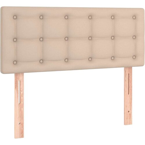 Uzglavlje boja cappuccina 100x5x78/88 cm od umjetne kože Slike