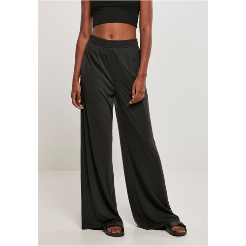 UC Curvy Women's Modal Wide Trousers Black Cene