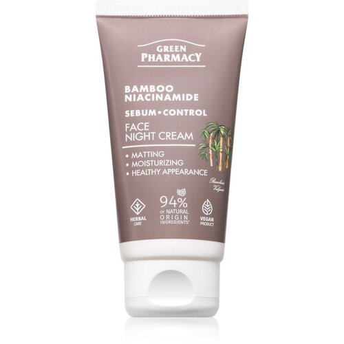 Green Pharmacy Bamboo &amp;amp; Niacinamide Night Face Cream vlažilna nočna krema 50 ml Slike