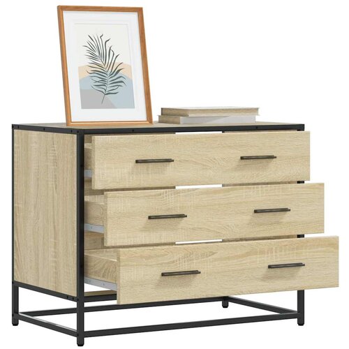 VidaXL Omarica s predali sonoma hrast 70x41x56 cm konstruiran les Slike