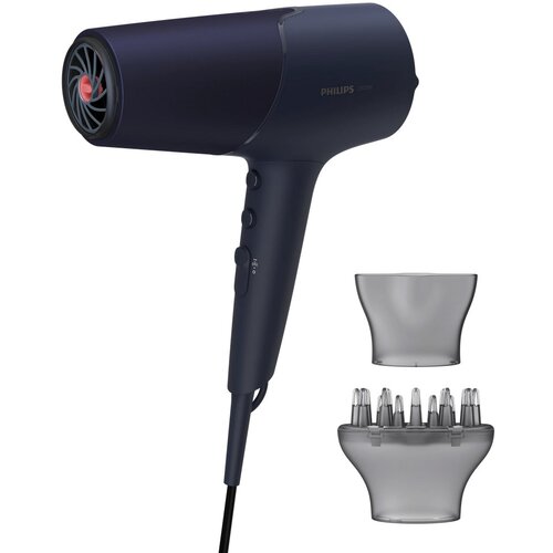 Philips Su&amp;scaron;ilnik las BHD510/00, 2300 W, temno moder Slike