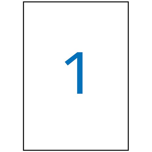 Apli vremensko odporne samolepilne etikete 210 x 297 mm, prozorne, 20/1 Slike