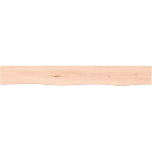  Zidna polica 80 x 10 x 6 cm od neobrađene masivne hrastovine Slike