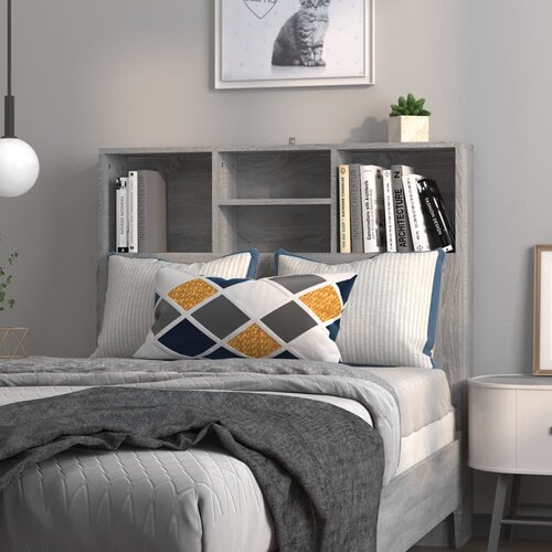 VidaXL Uzglavlje s ormarićem boja hrasta sonome 100x19x103,5 cm Slike
