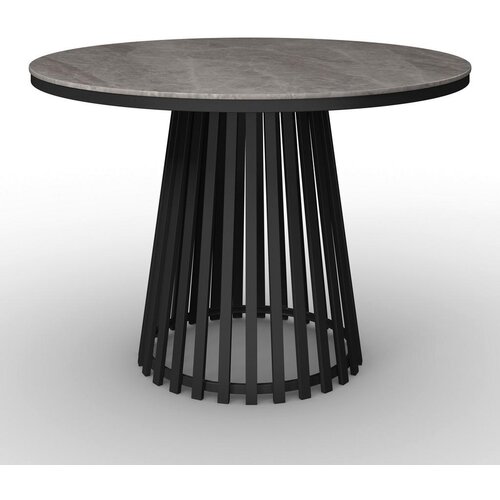 Bessagi Home Jedilna Miza Pela, Siva, Črna, &amp;Oslash; 110cm Slike