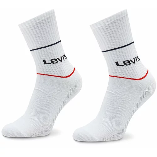 Levi's Set 2 parov nisex visokih nogavic u 701210567 Bela
