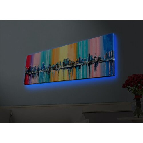 Wallity Slika sa LED osvetljenjem 3090HDACT-004, 30x90 cm Cene