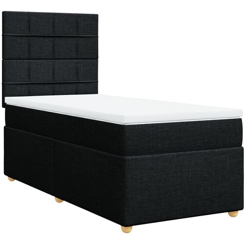 Maison Chic Box spring postelja - Vzmetna postelja z vzmetnico črna 90x200 cm blago SL10371, (21882772) Cene